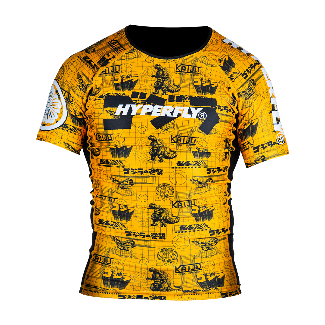 Hyperfly + Godzilla Grid Rash Guard